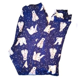 Secret Treasure Polar Bear pajama bottoms, Women, Size Medium (8-10)‎